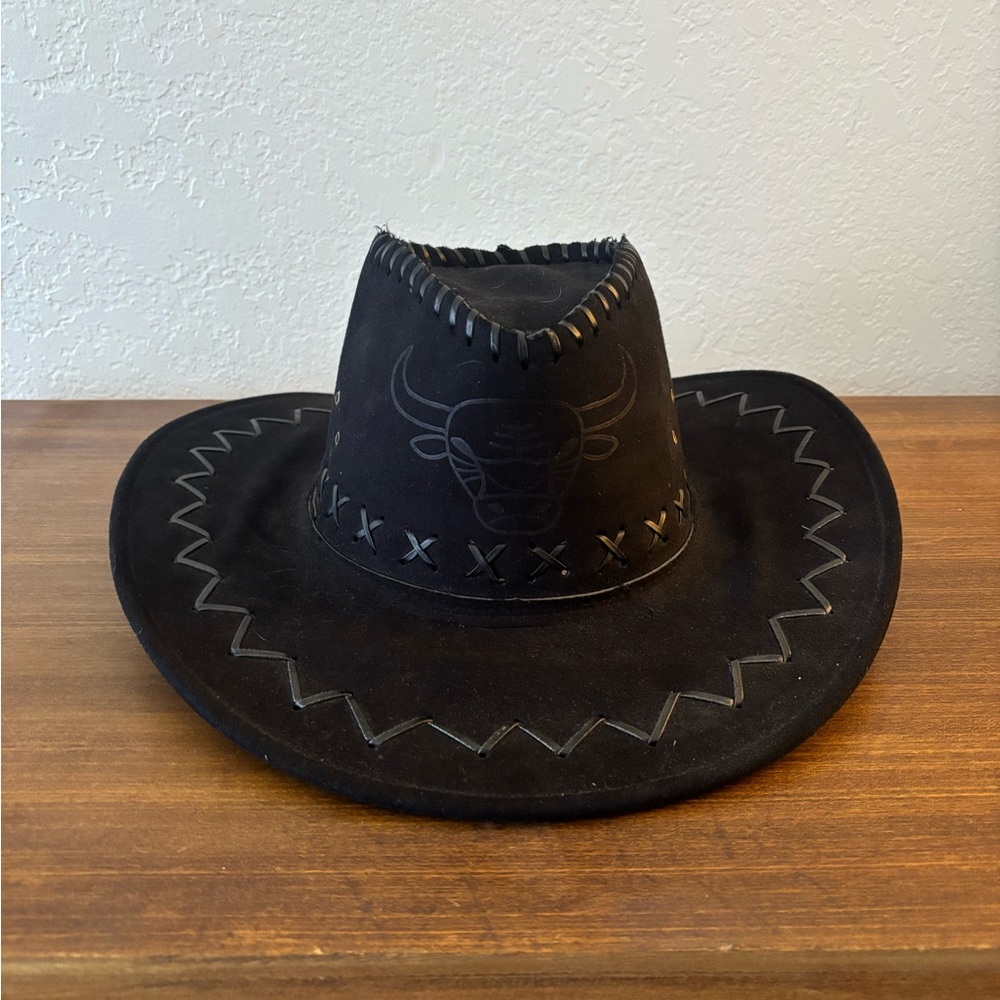 Vintage Leather and Suede Cowboy Hat